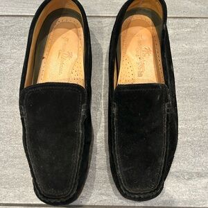 Tommy Bahama Black Suede Slip-On Loafers